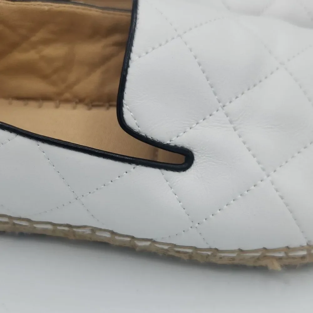 Talbot Izzy Quilted Soft Nappa Espadrilles Flats Loafers Comfort Women’s 10.5